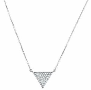 .15ct 14kt white gold triangle trendy diamond